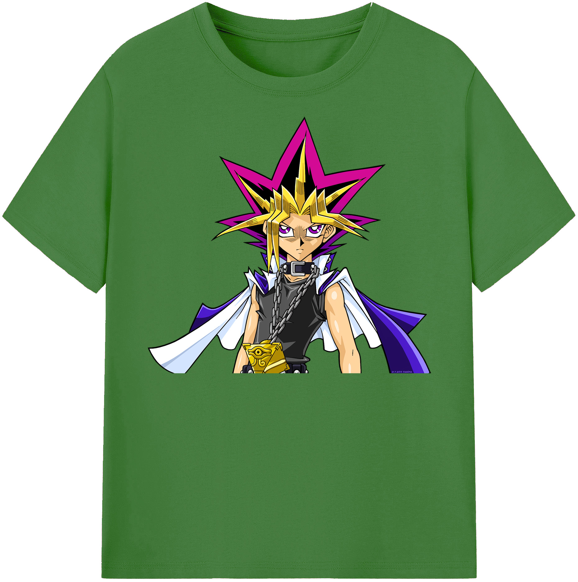 （画像用） 遊☆戯☆王 Yu-Gi-Oh! レディースカジュアルプリントTシャツ（綿100％）